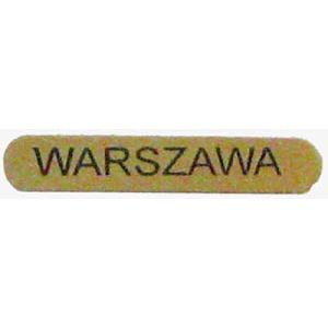 Blaszka Warszawa 3,5 cm